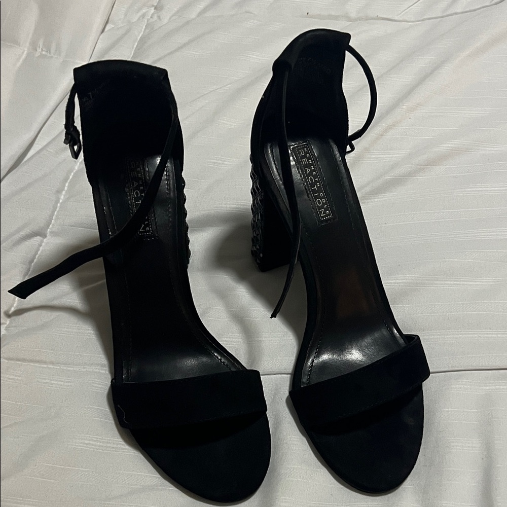 Kenneth Cole Reaction Black Block Heels